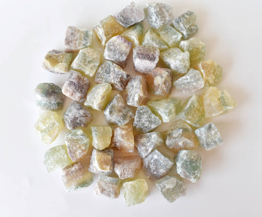 1Kg Multi Fluorite Rough Stones