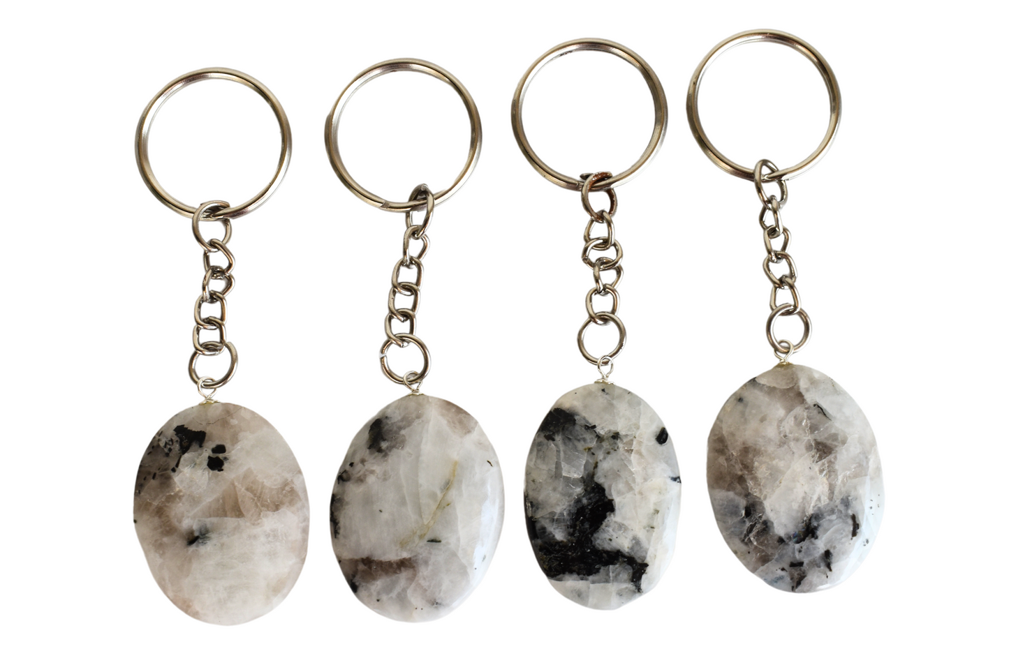 Rainbow Moonstone Key Chain