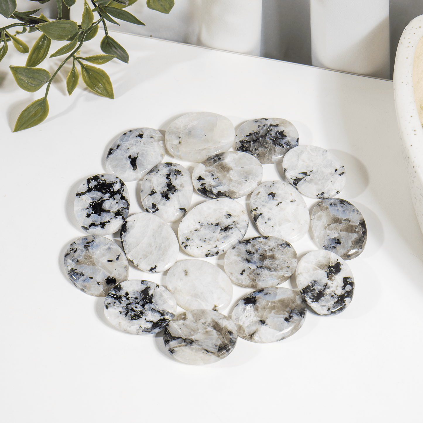 Rainbow moonstone Worry Stones