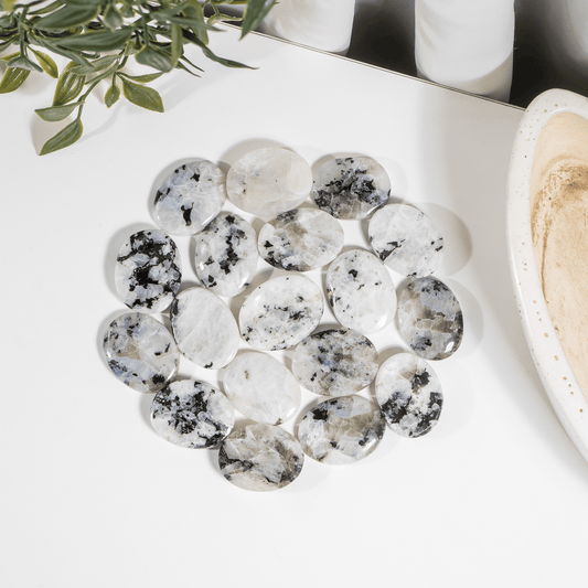 Rainbow moonstone Worry Stones