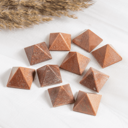 1" Orange Aventurine Crystal Pyramids