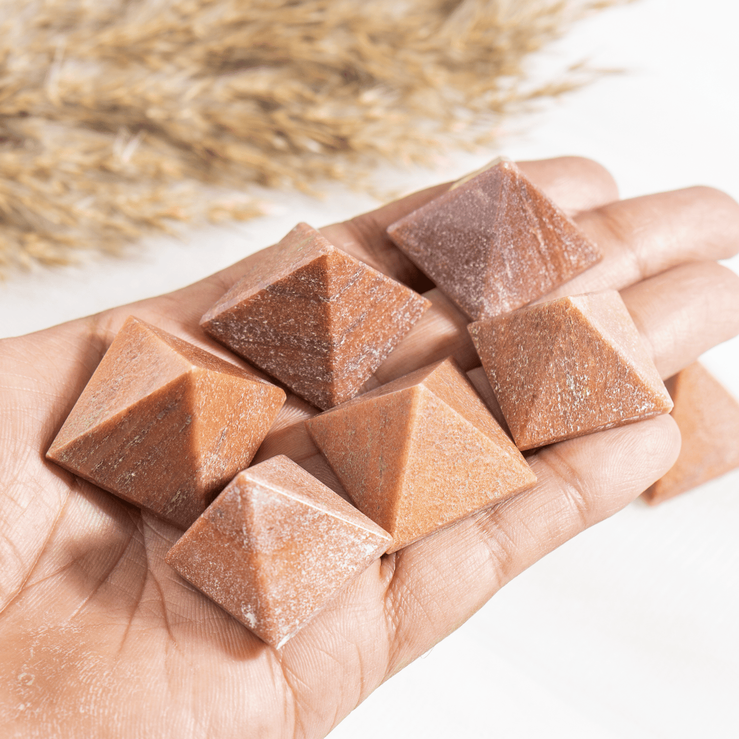 1" Orange Aventurine Crystal Pyramids