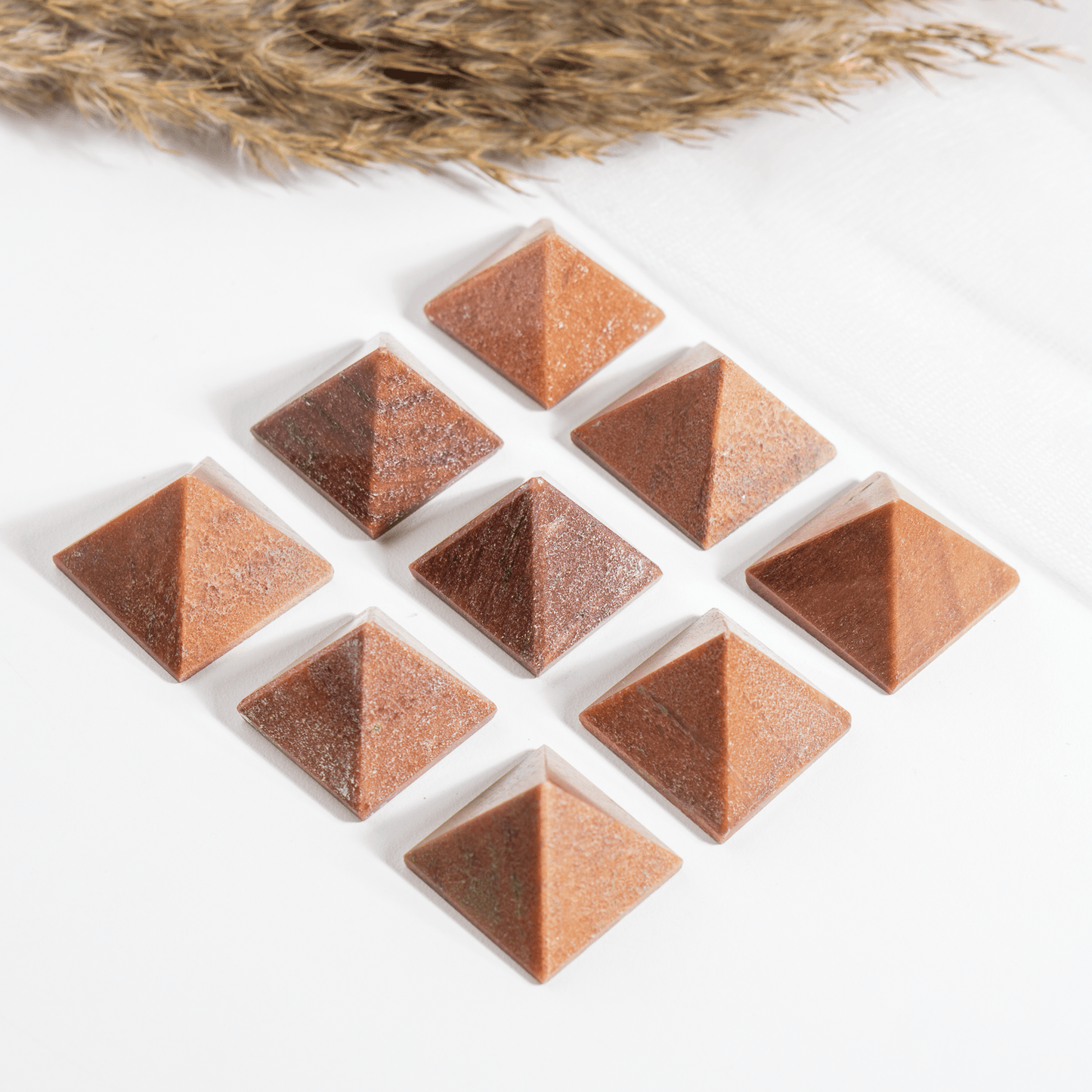 1" Orange Aventurine Crystal Pyramids