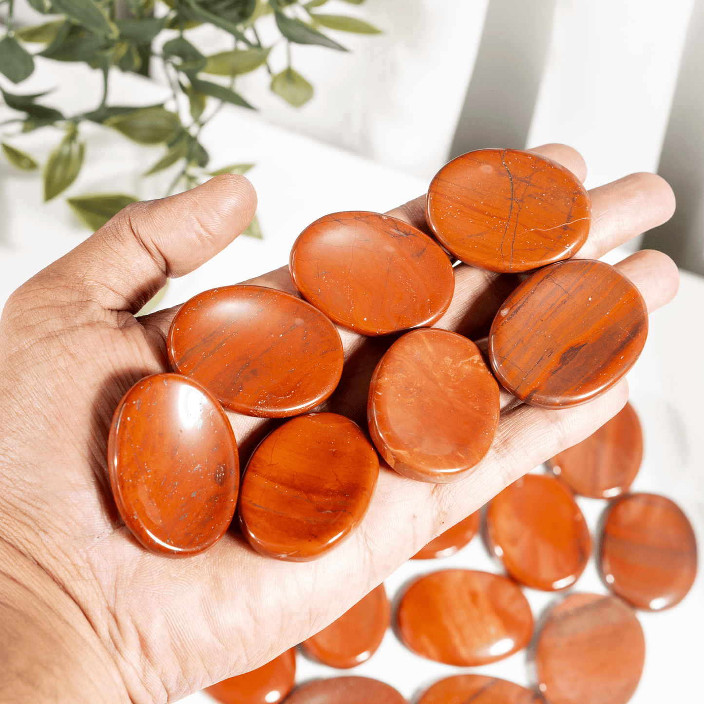 Red Jasper Worry Stones