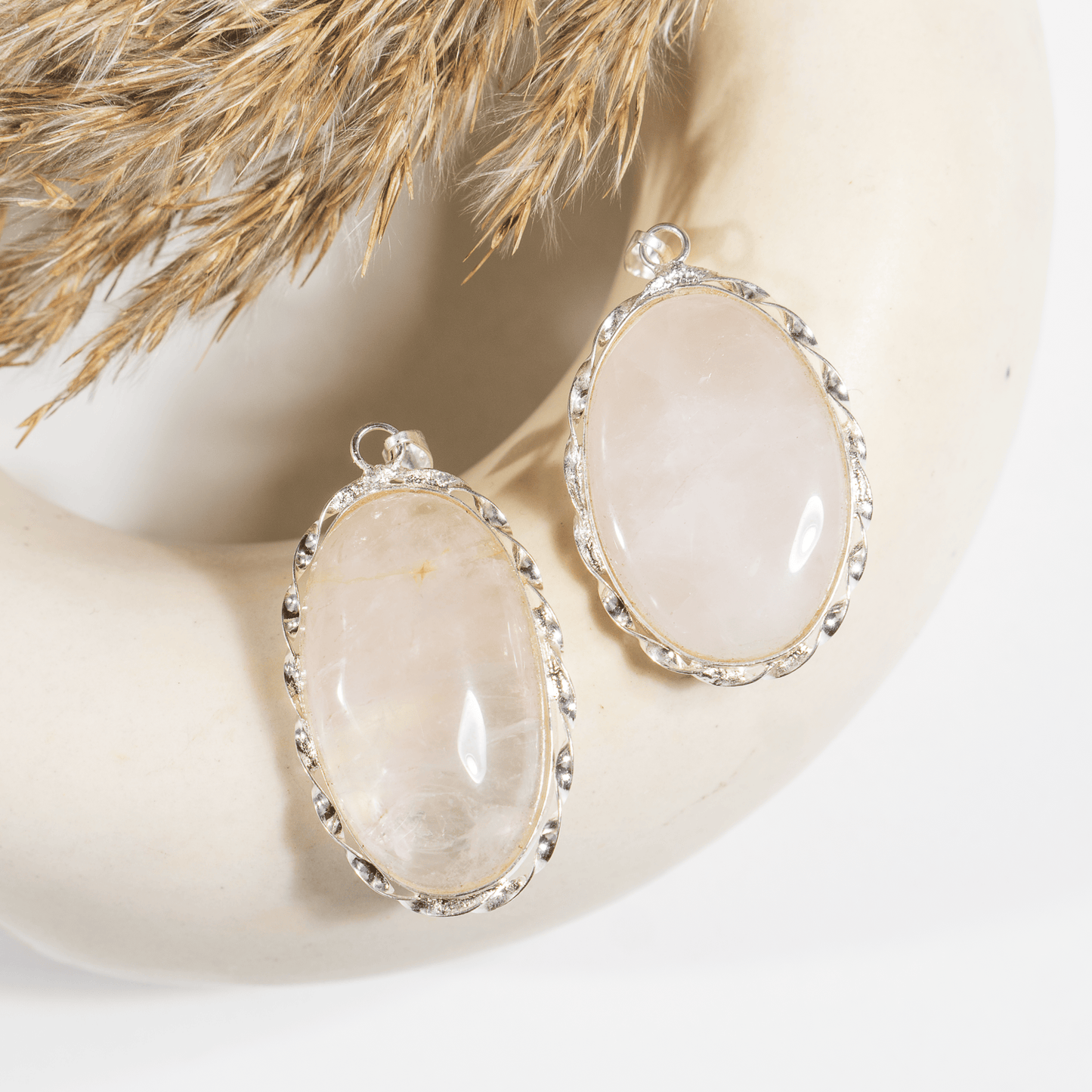 Rose Quartz Pendant |Crystal Jewelry | Natural Gemstone Pendant | Crystal Charm Jewelry | Boho Pendant