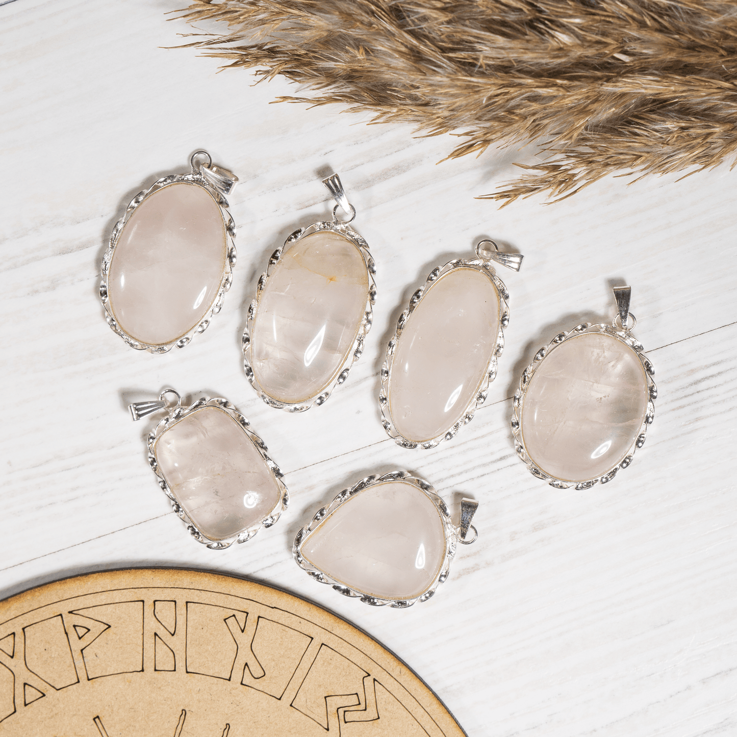 Rose Quartz Pendant |Crystal Jewelry | Natural Gemstone Pendant | Crystal Charm Jewelry | Boho Pendant