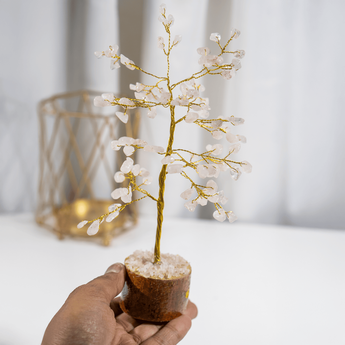 Rose Quartz Crystal Tree