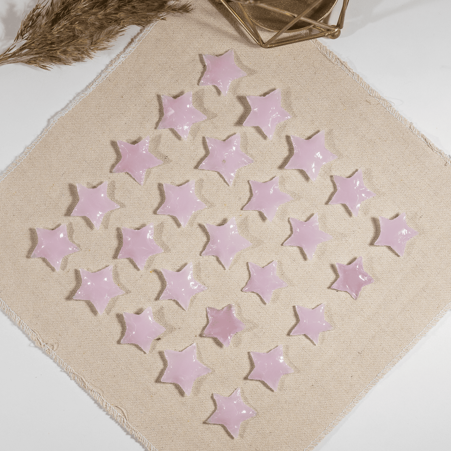 Rose Quartz Flat Stars Arrowhead Point