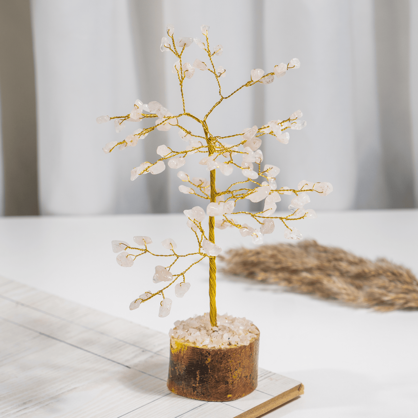 Rose Quartz Crystal Tree
