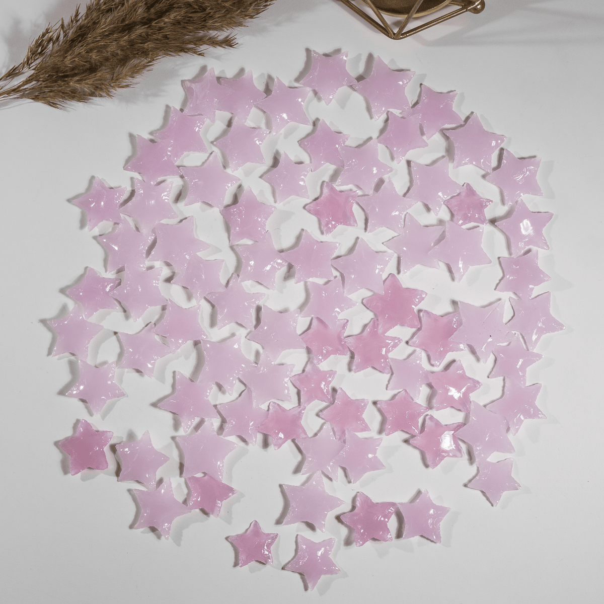 Rose Quartz Flat Stars Arrowhead Point