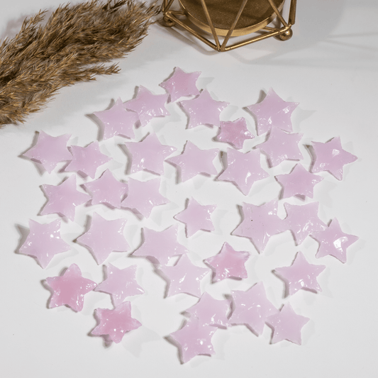 Rose Quartz Flat Stars Arrowhead Point