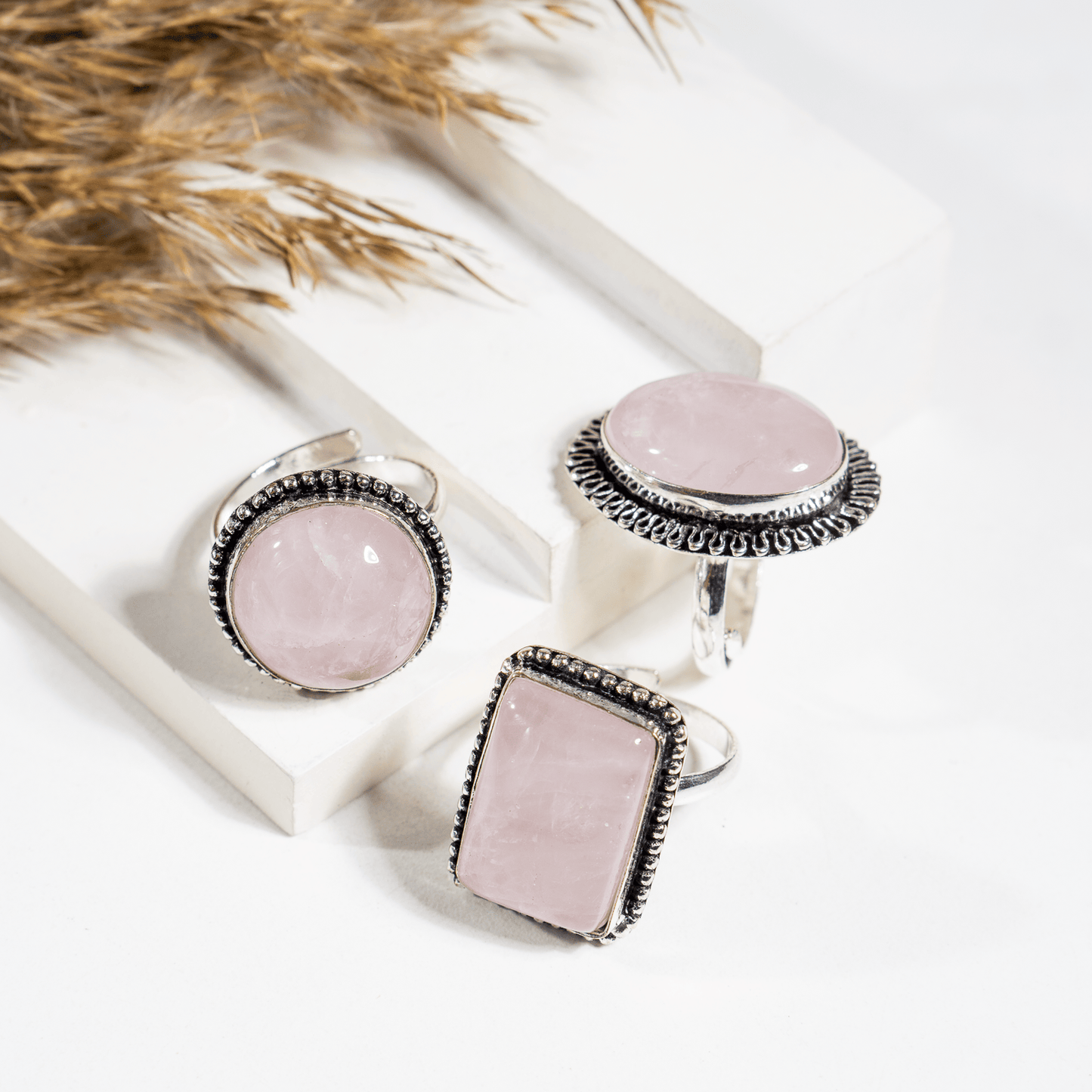 Rose Quartz Ring | Adjustable Ring | Gemstone Ring  | Boho Ring | Gemstone Ring