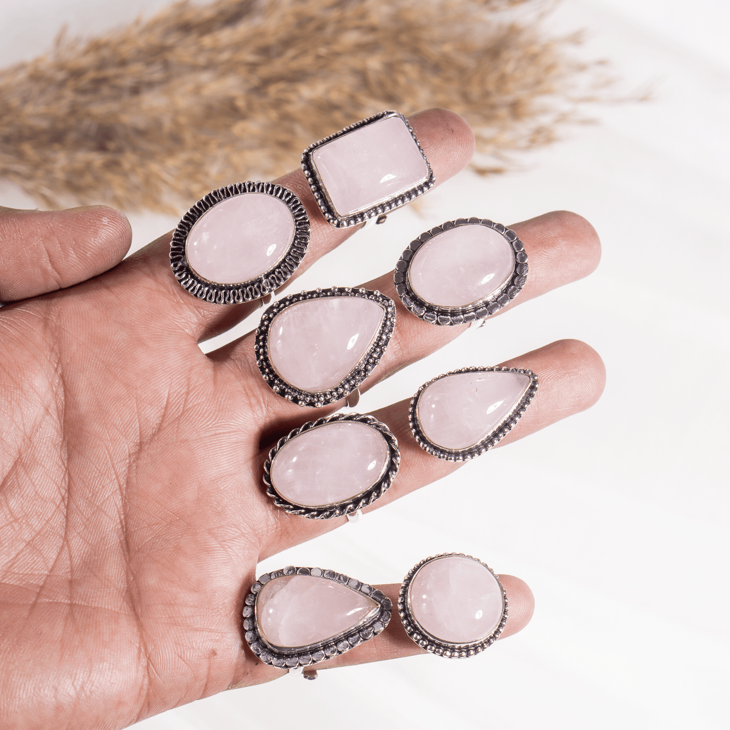 Rose Quartz Ring | Adjustable Ring | Gemstone Ring  | Boho Ring | Gemstone Ring