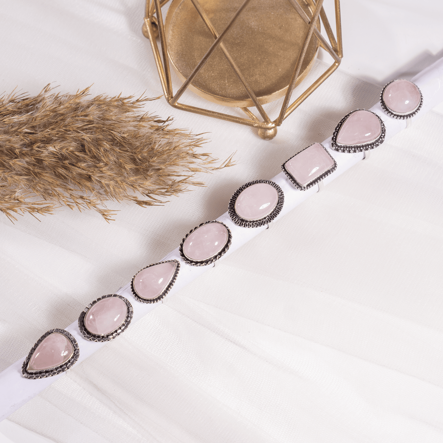Rose Quartz Ring | Adjustable Ring | Gemstone Ring  | Boho Ring | Gemstone Ring