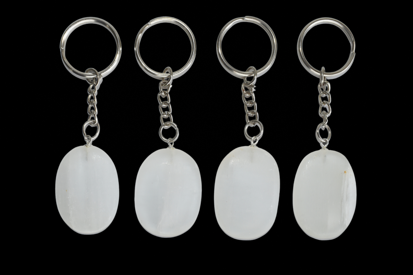 Selenite Key Chain