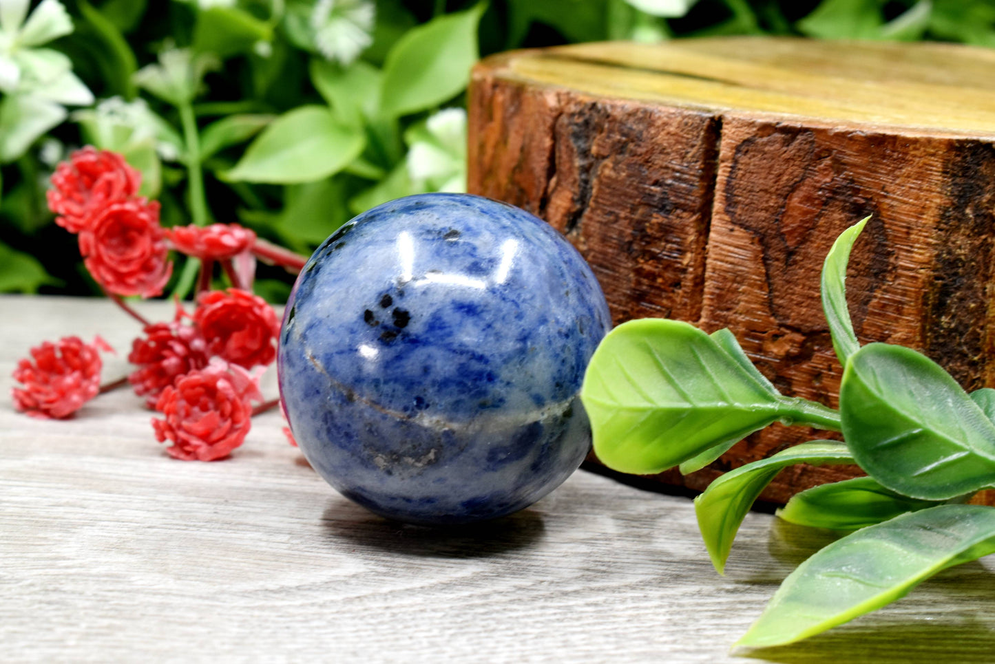 1Pc Sphere Sodalite Crystal Ball | Healing Sphere | Natural Sodalite Sphere | Crystal Healing Ball | Decoration Ball.