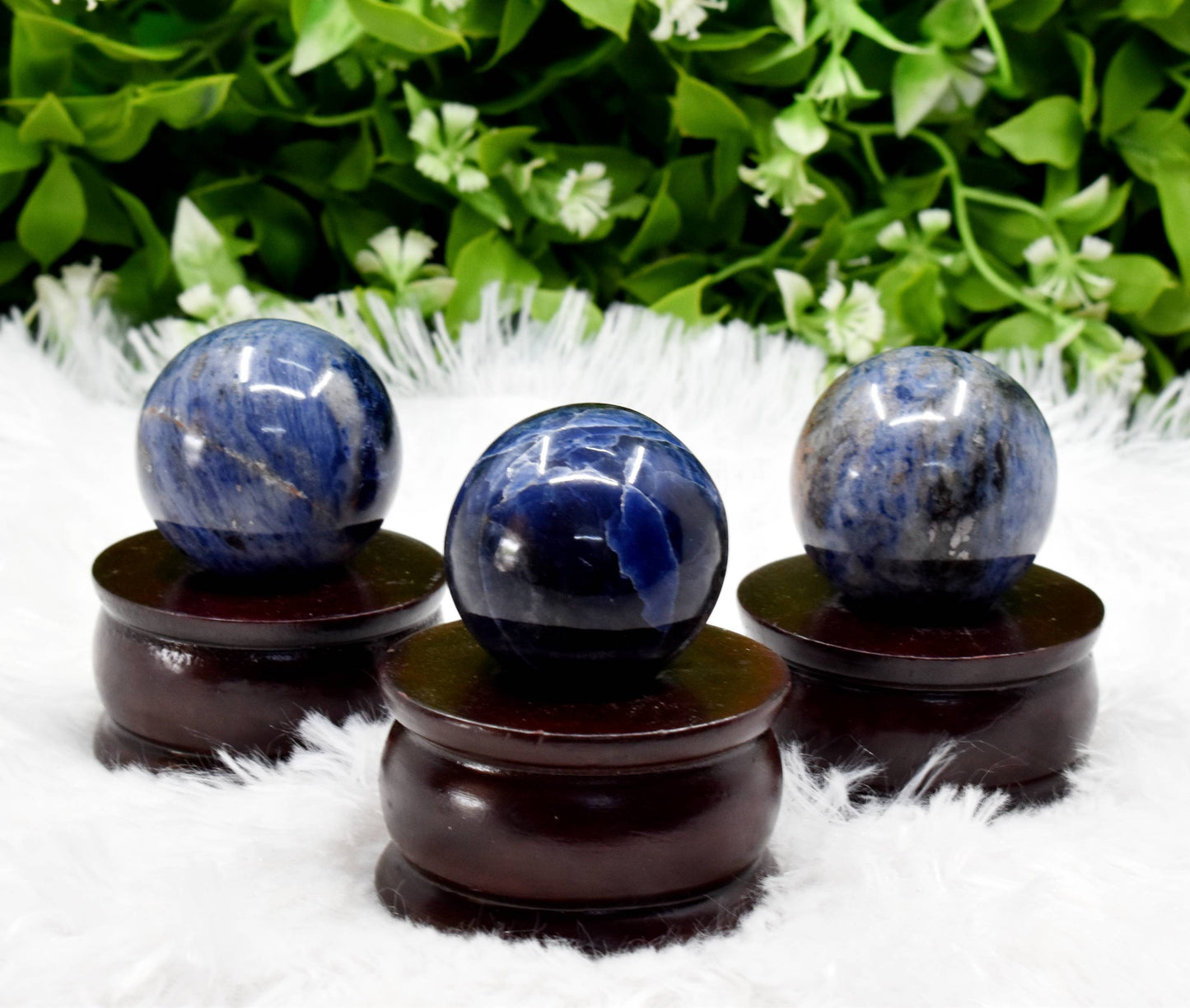 1Pc Sphere Sodalite Crystal Ball | Healing Sphere | Natural Sodalite Sphere | Crystal Healing Ball | Decoration Ball.