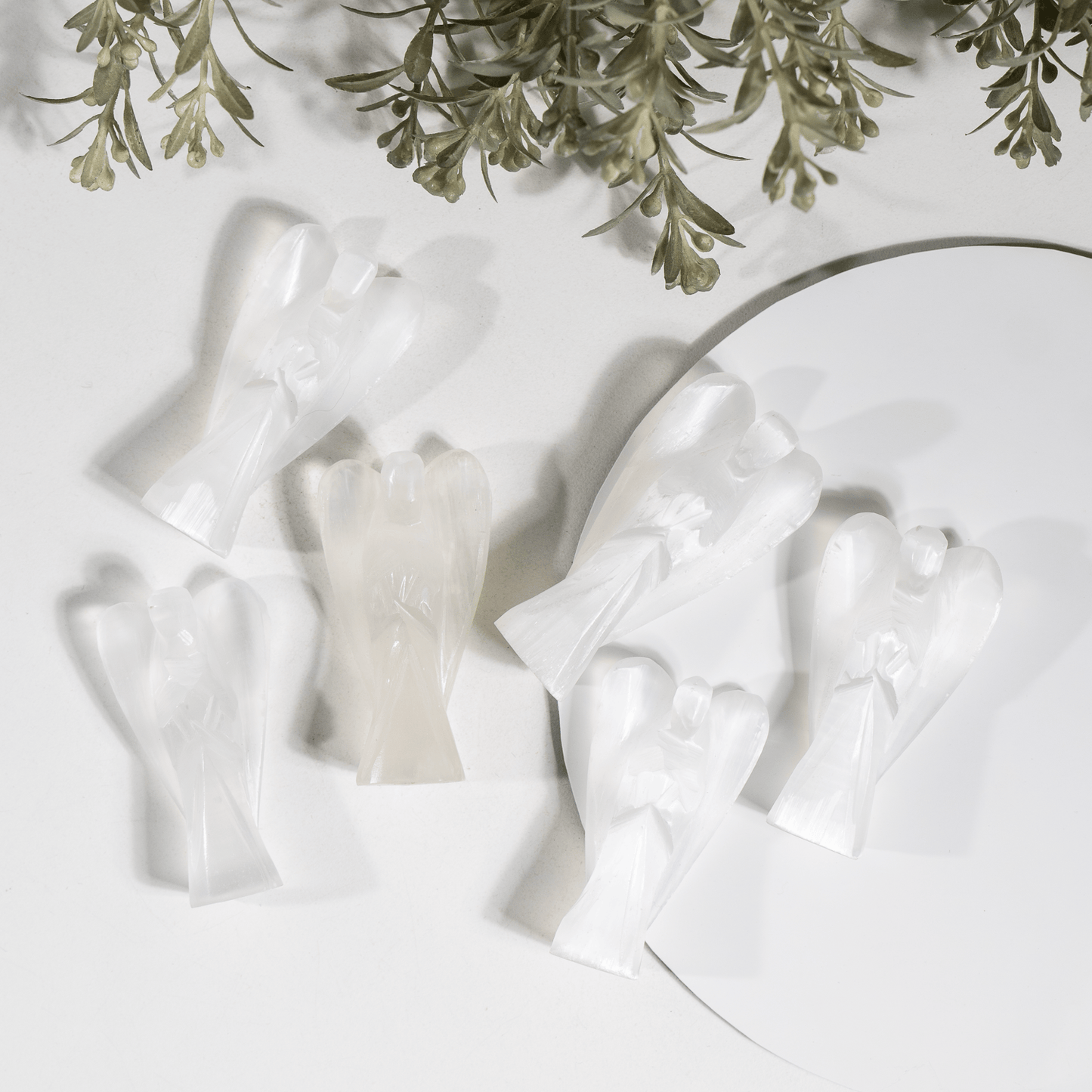 2'' Selenite Angel, Gemstone Peace Angel