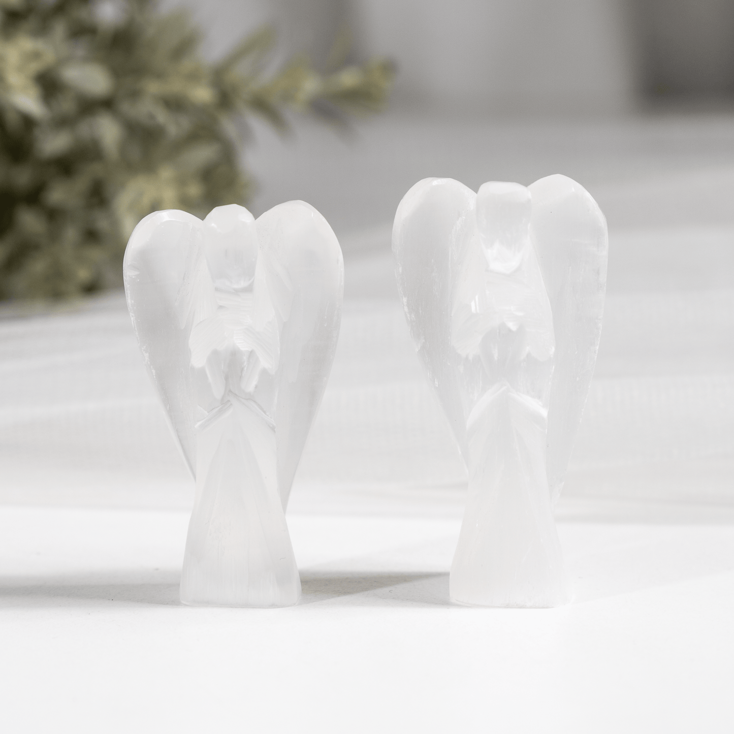 2'' Selenite Angel, Gemstone Peace Angel