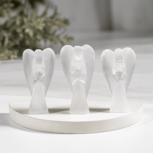 2'' Selenite Angel, Gemstone Peace Angel