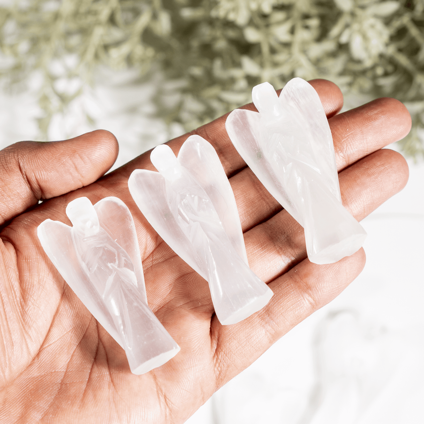 2'' Selenite Angel, Gemstone Peace Angel