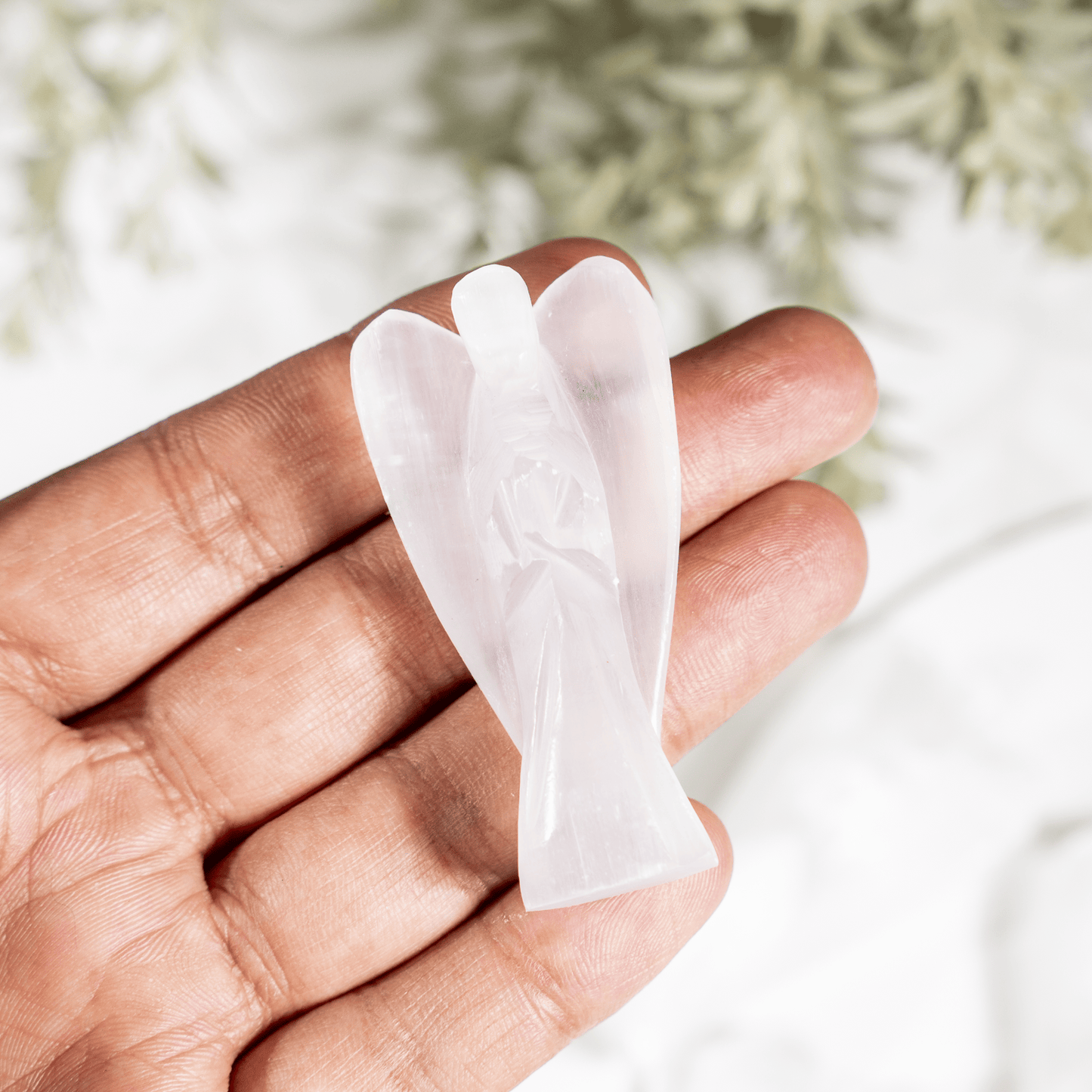 2'' Selenite Angel, Gemstone Peace Angel