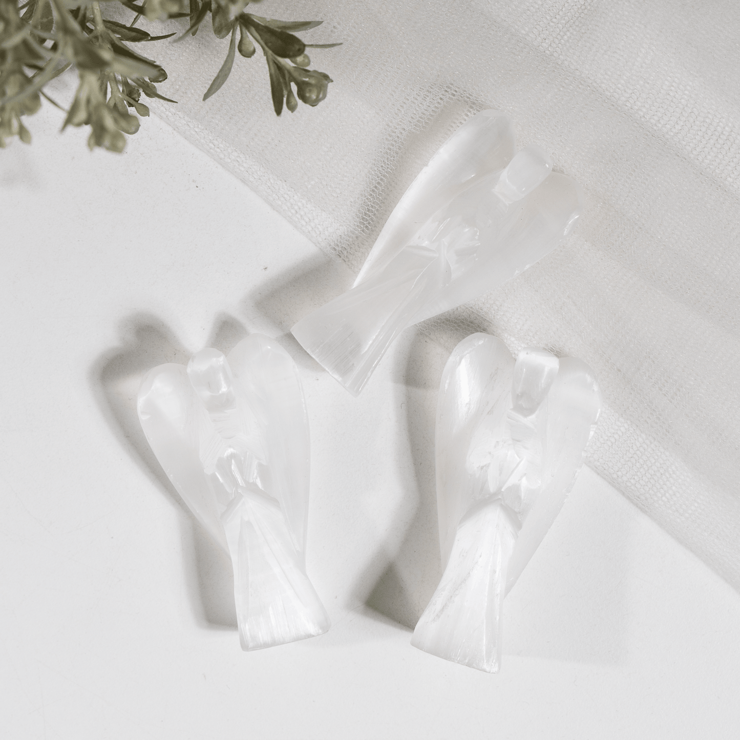 2'' Selenite Angel, Gemstone Peace Angel