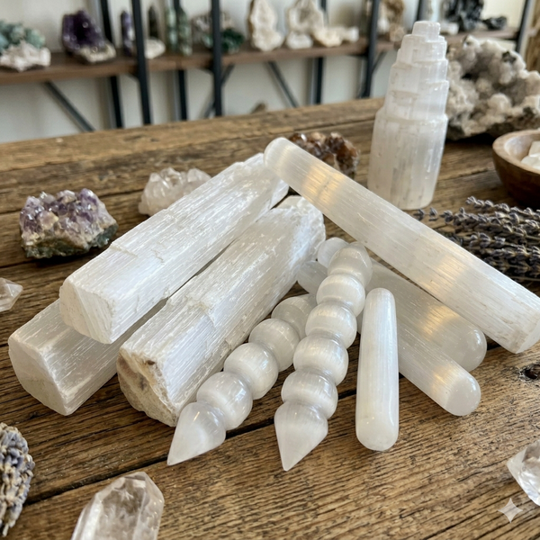 Selenite Wands & Sticks