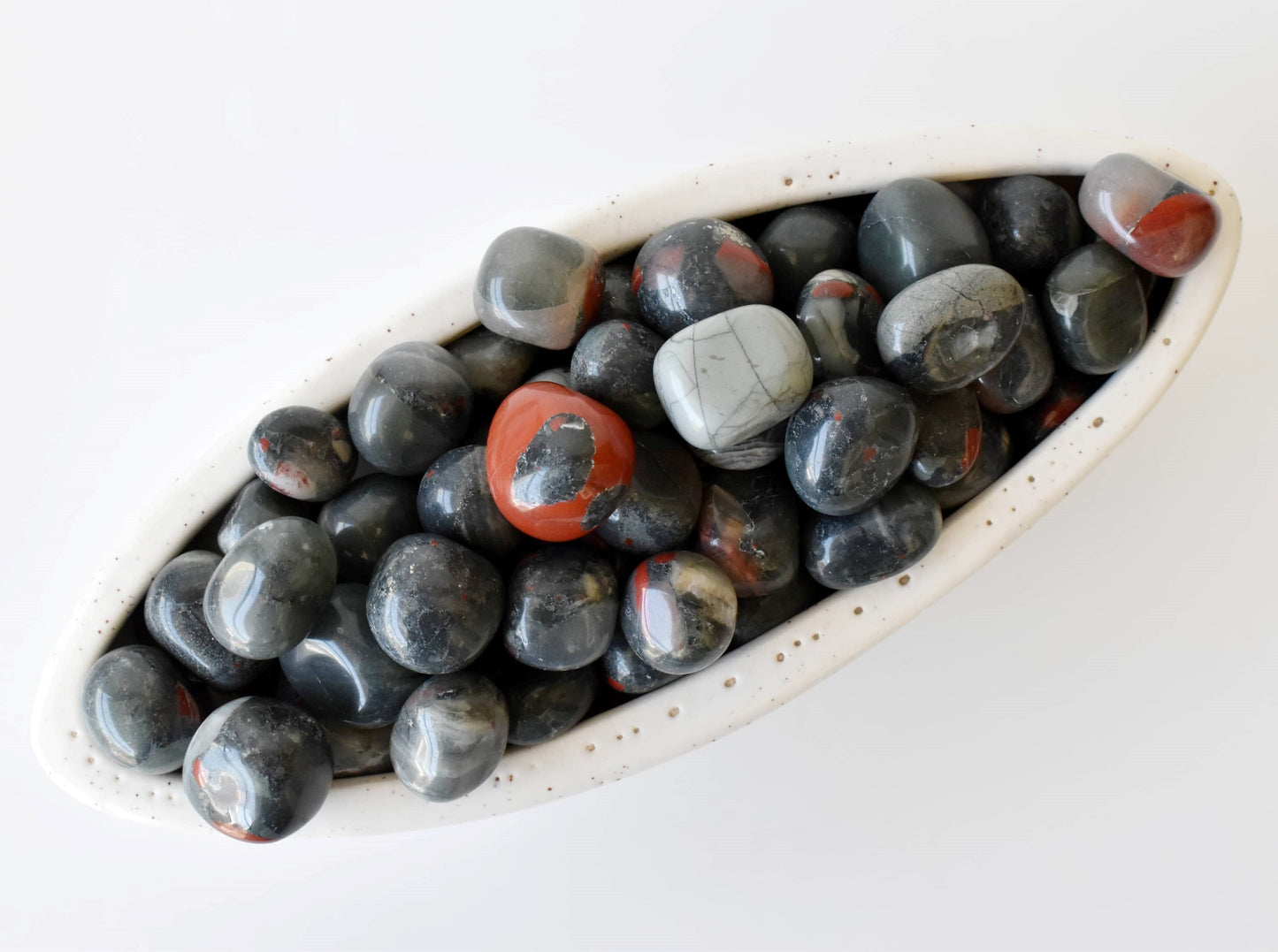 1kg African Bloodstone Tumbled Stones