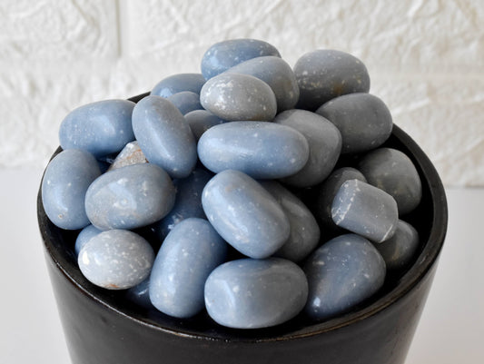 1Kg Angelite Tumbled Stones