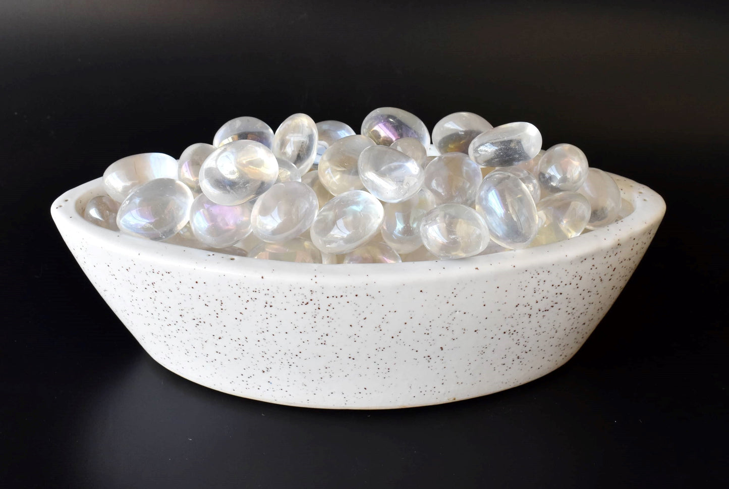 1Kg Aura Quartz Rainbow Tumbled Stones