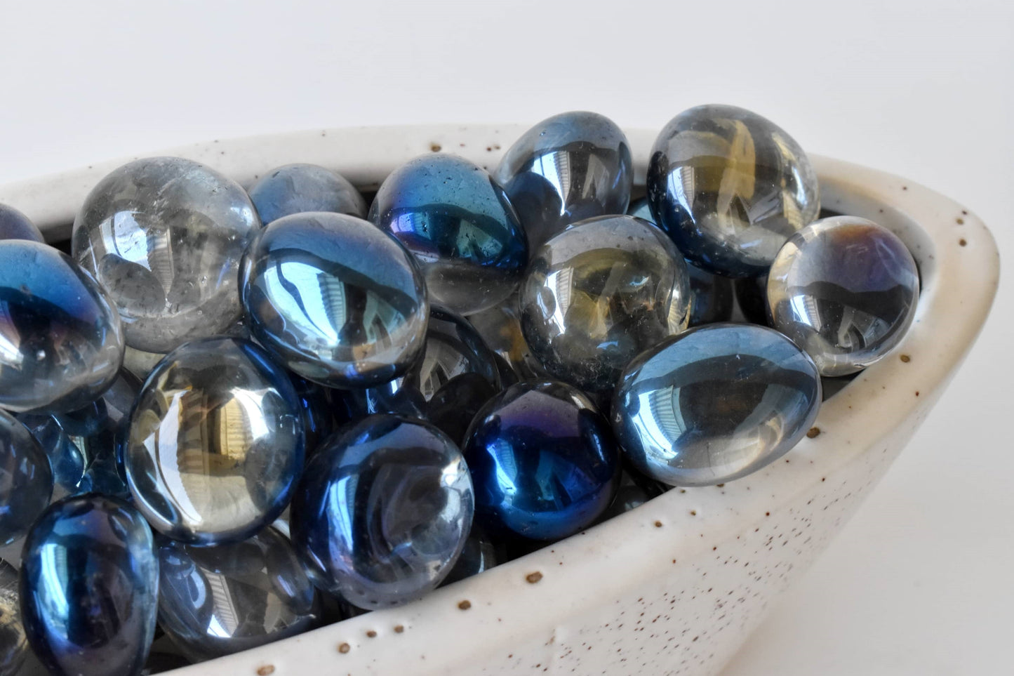 1Kg Aura Quartz Labradorite Tumbled Stones