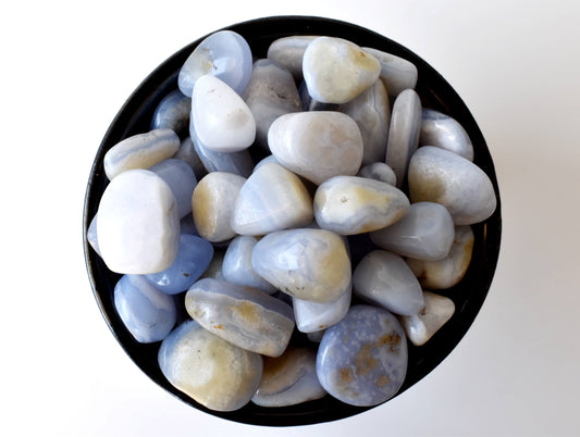 1Kg Blue Lace Agate Tumbled Stones