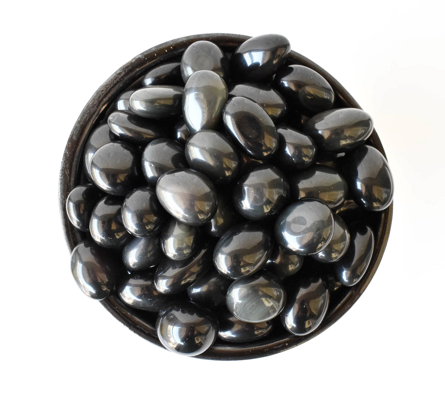 1Kg Black Obsidian Tumbled Stones