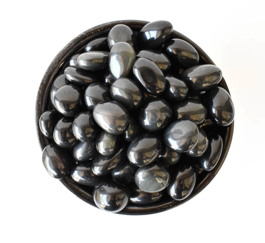 1Kg Black Obsidian Tumbled Stones