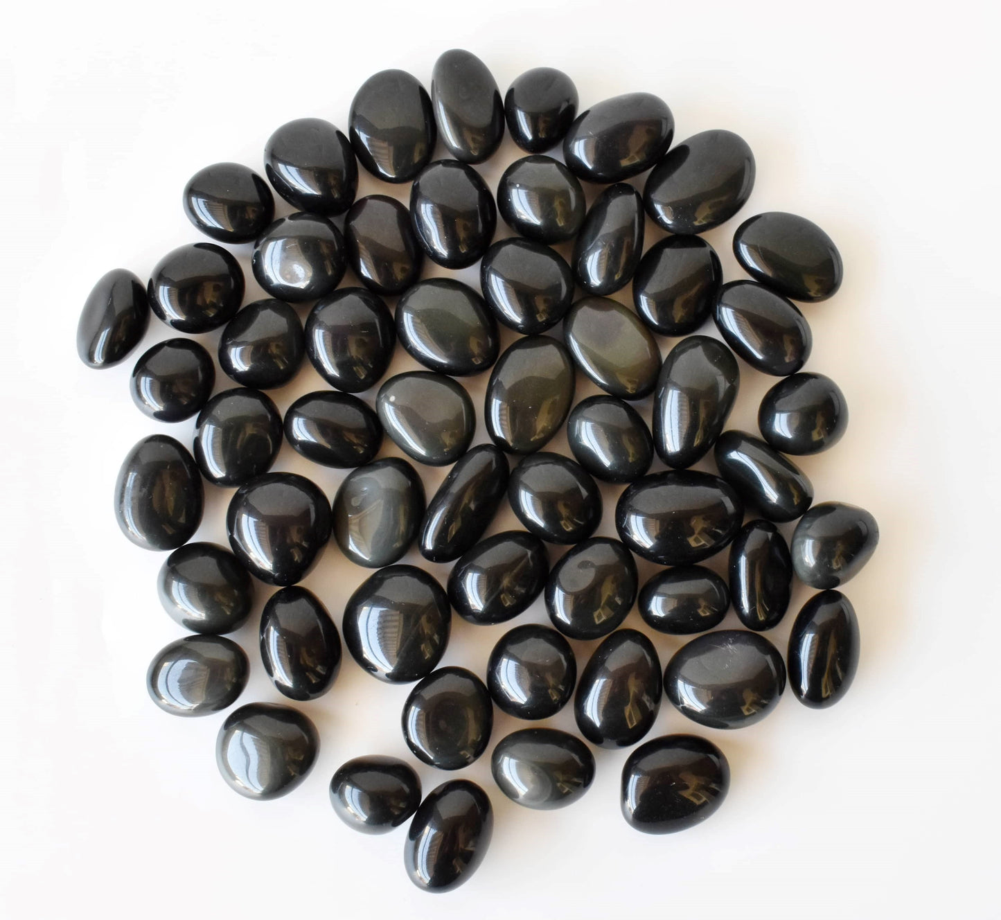 1Kg Black Obsidian Tumbled Stones