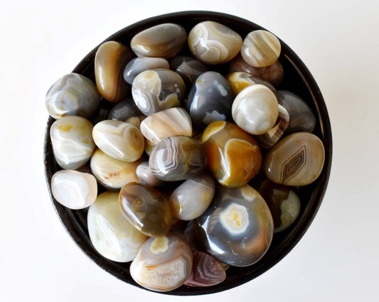 1Kg Botswana Agate Tumbled Stones