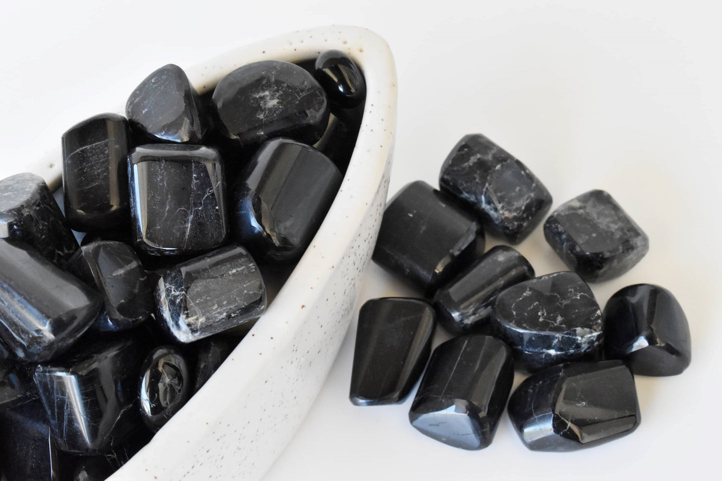 1Kg Black Tourmaline Tumbled Stones