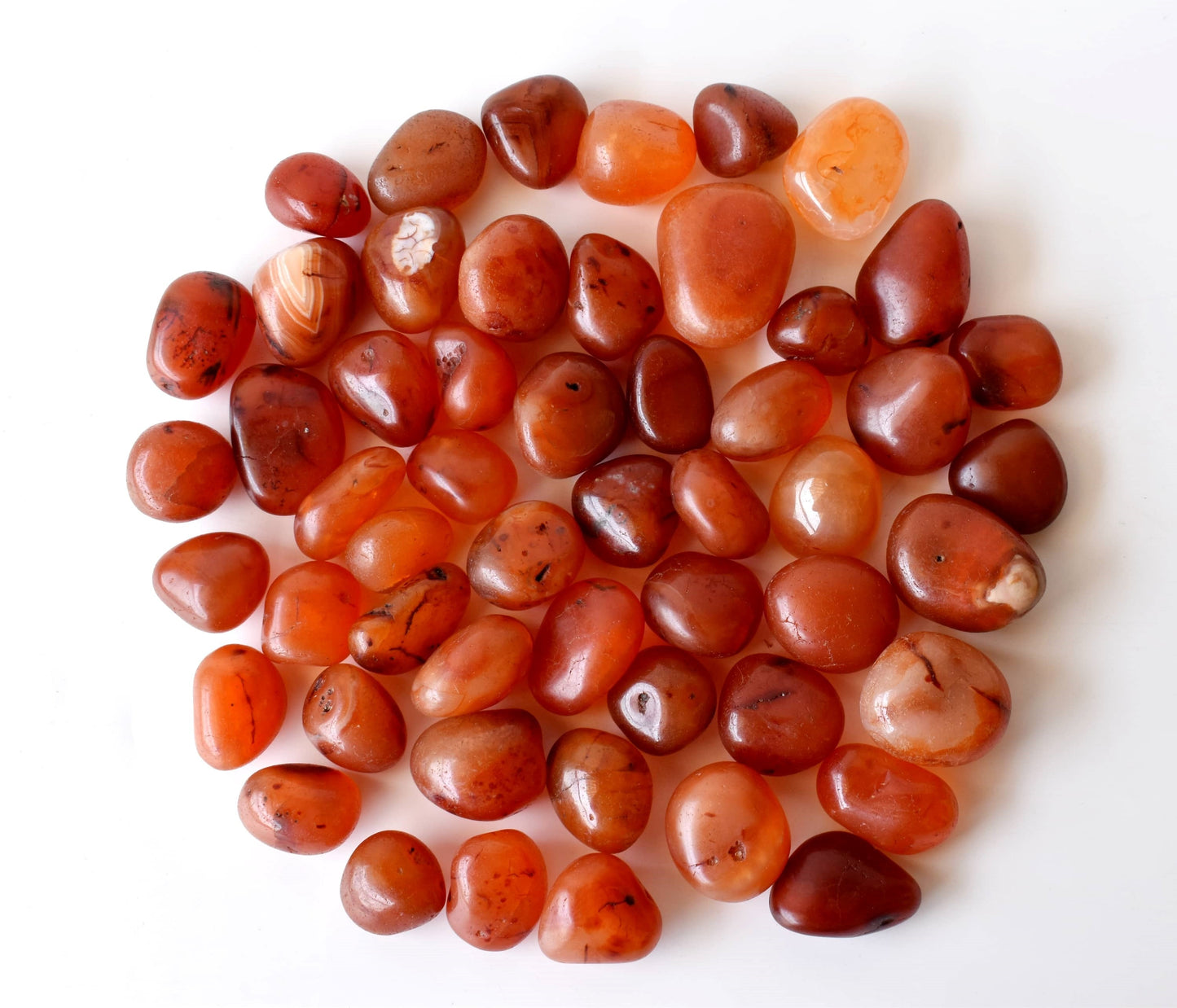 1Kg Carnelian Tumbled Stones