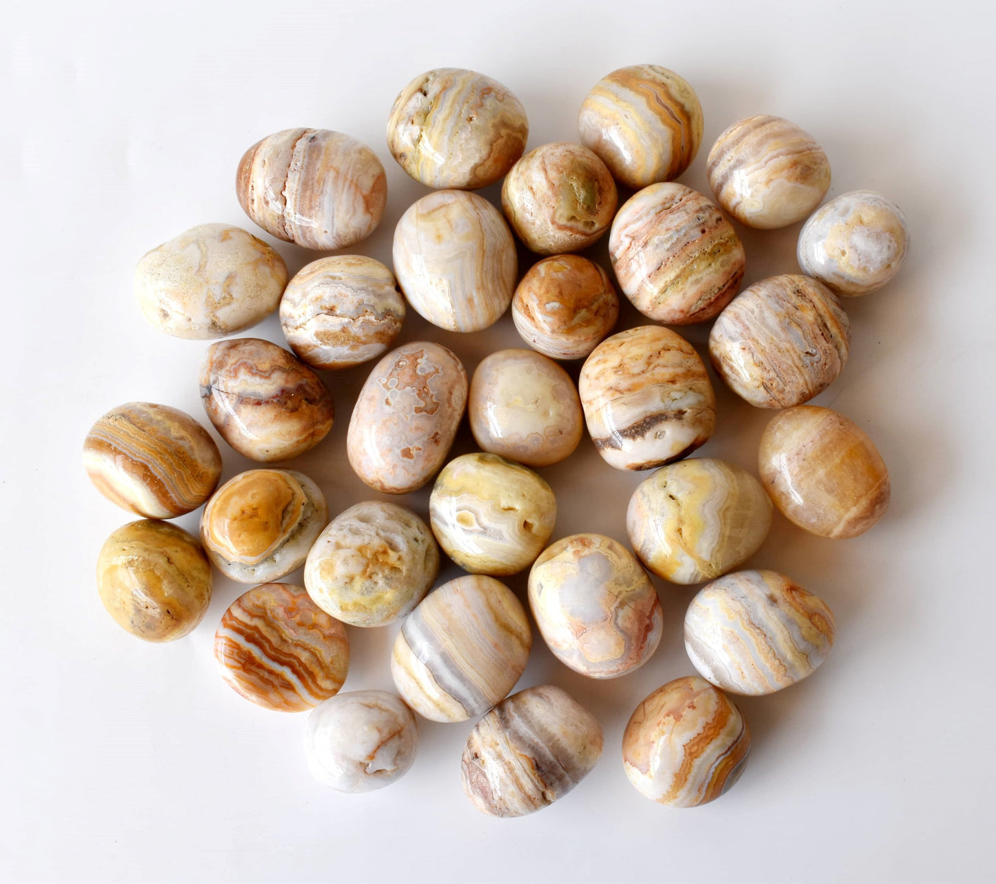 1Kg Crazy Lace Agate Tumbled Stones