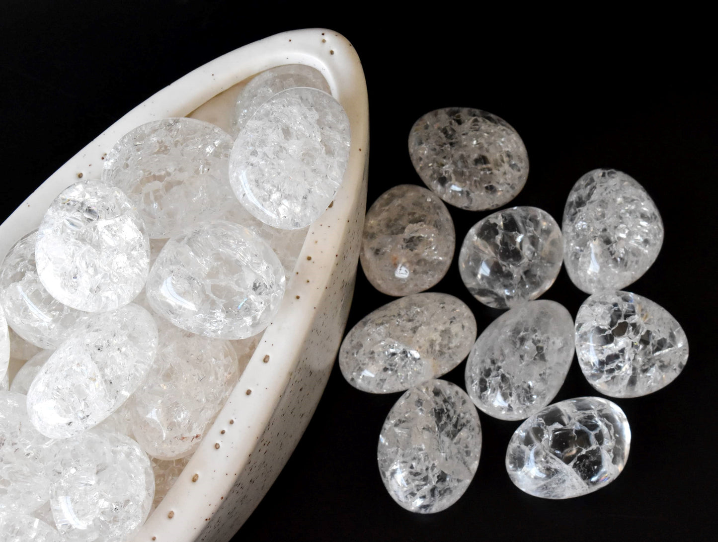 1Kg Crack Crystal Tumbled Stones