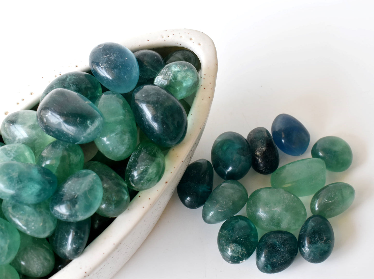 1Kg Green Fluorite Tumbled Stones