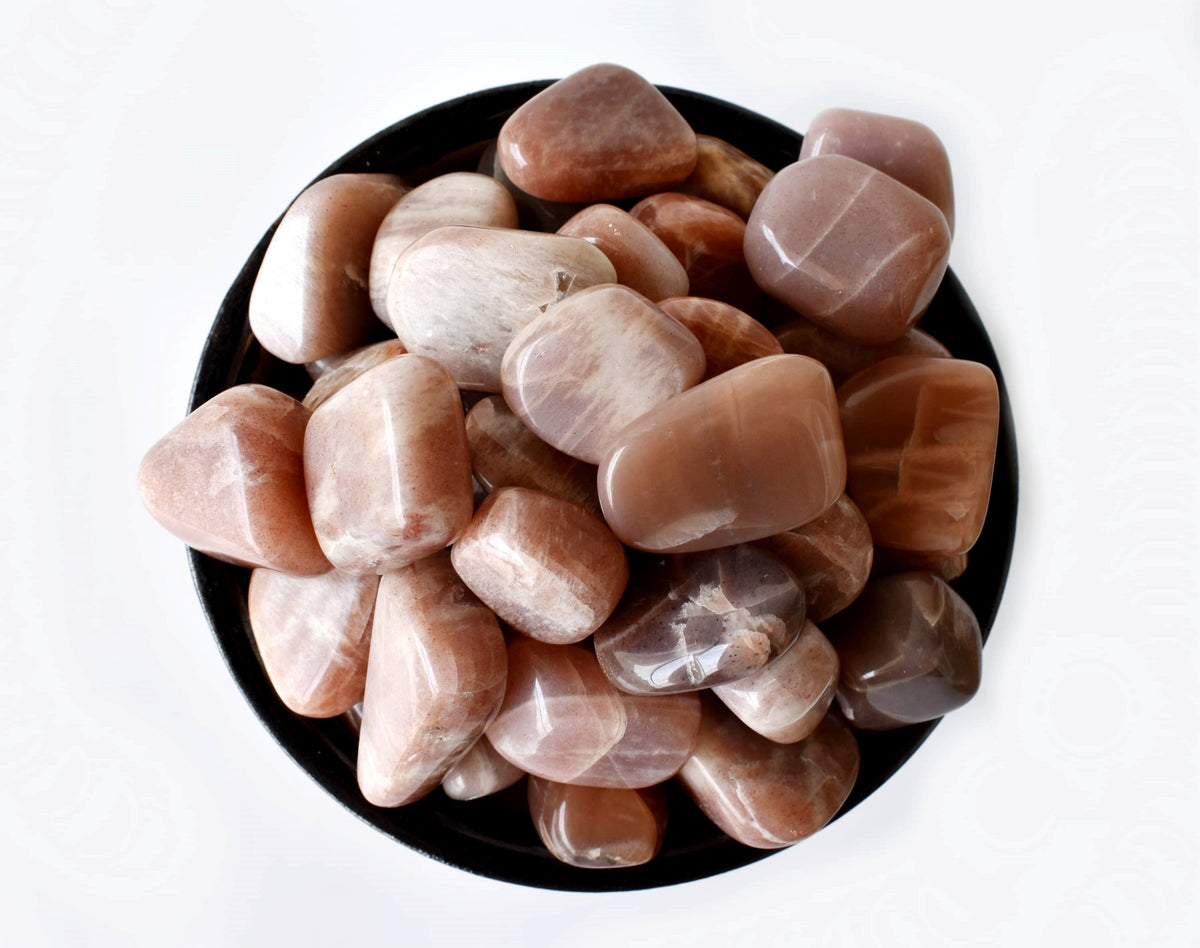 1 kg Moonstone Tumbled Stones, Healing Tumbling Stones