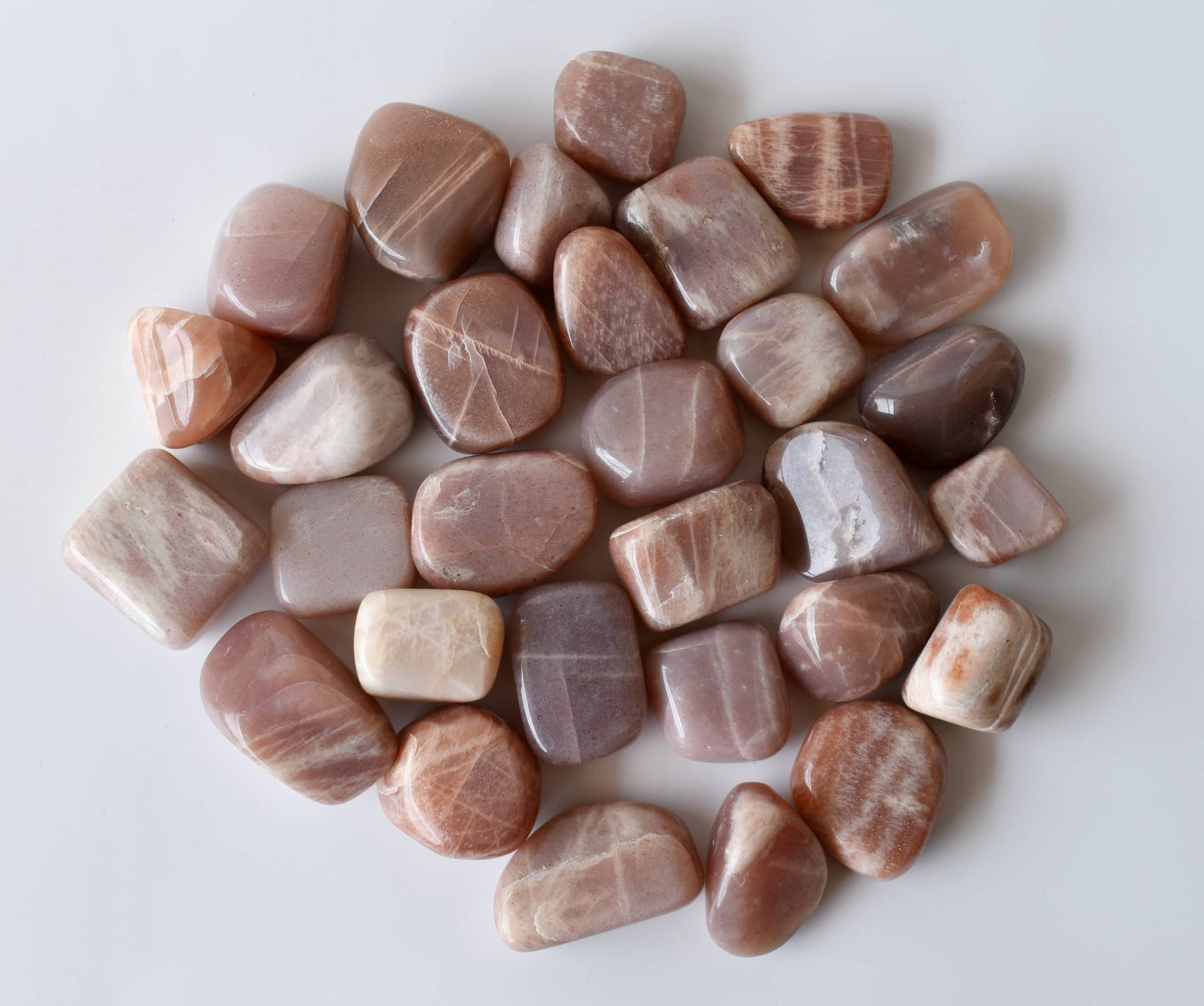 1 kg Moonstone Tumbled Stones, Healing Tumbling Stones