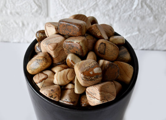 1Kg Picture Jasper Tumbled Stones