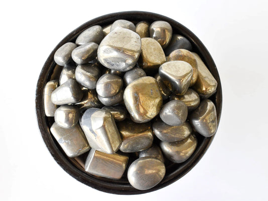 1Kg Pyrite Tumbled Stones