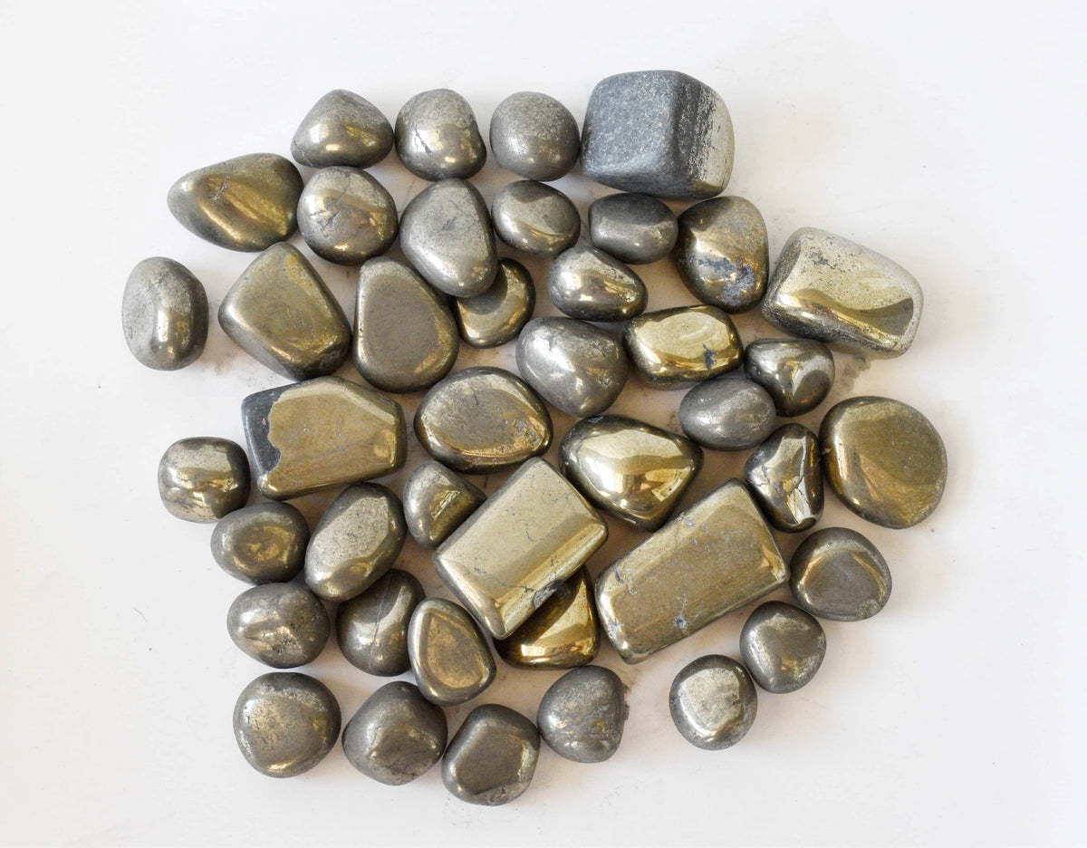 1Kg Pyrite Tumbled Stones