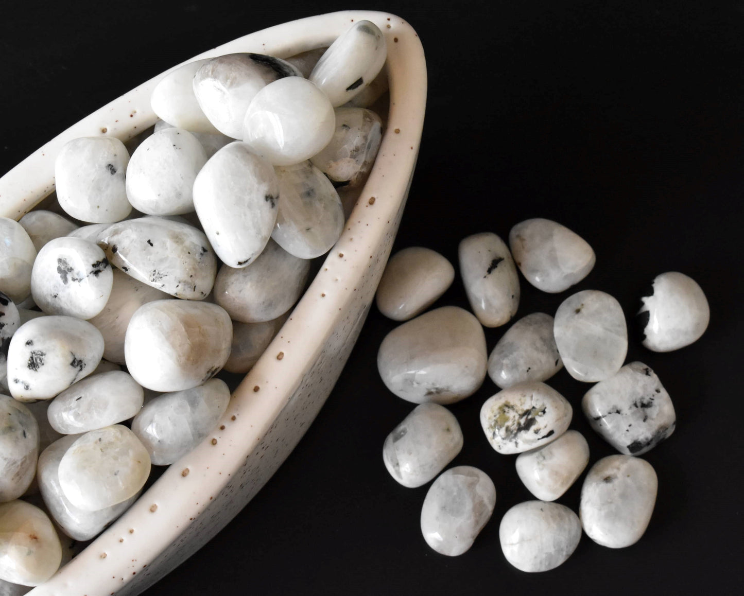 1Kg Rainbow Moonstone Tumbled Stones