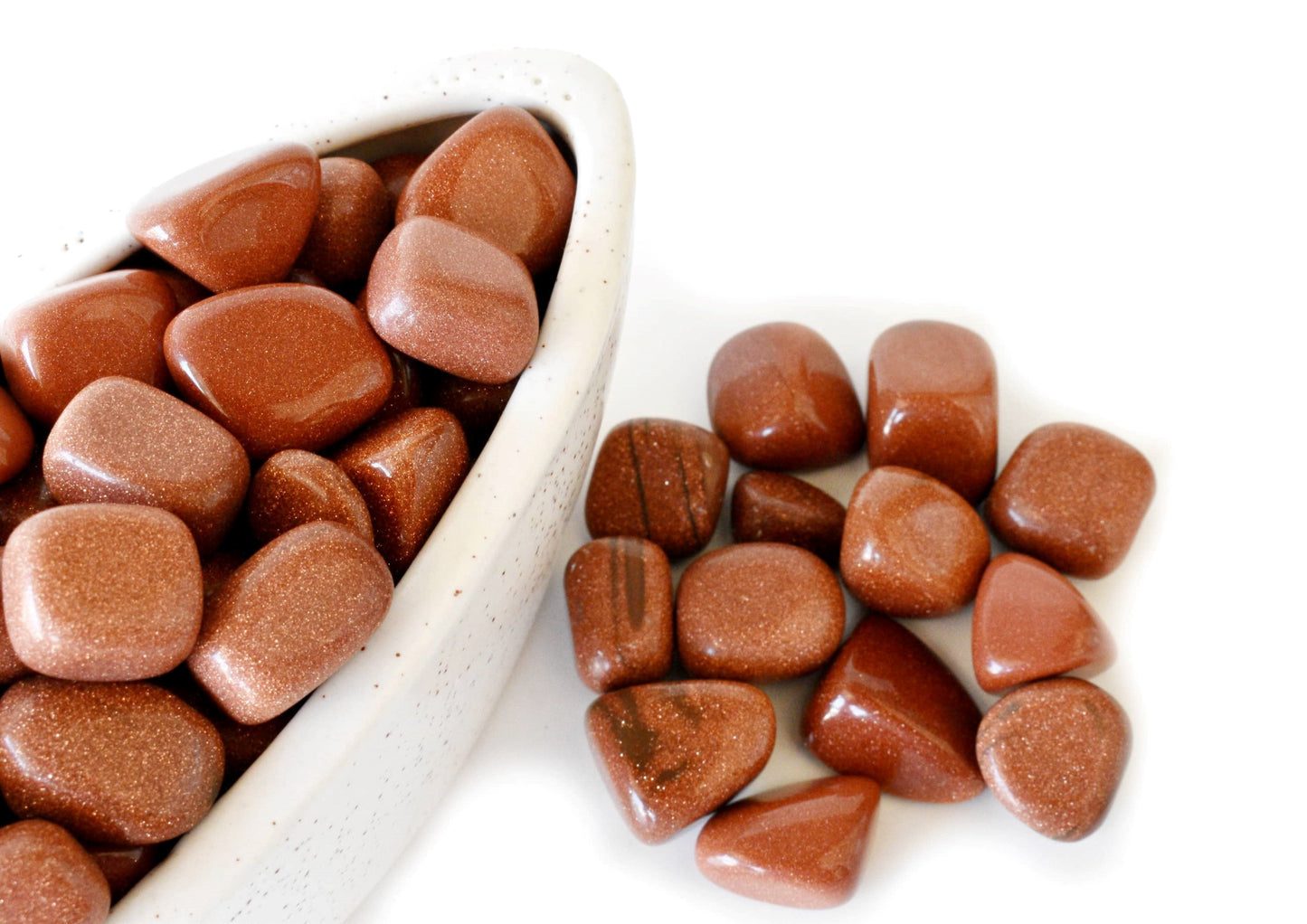 1Kg Red Sandstone Tumbled Stones