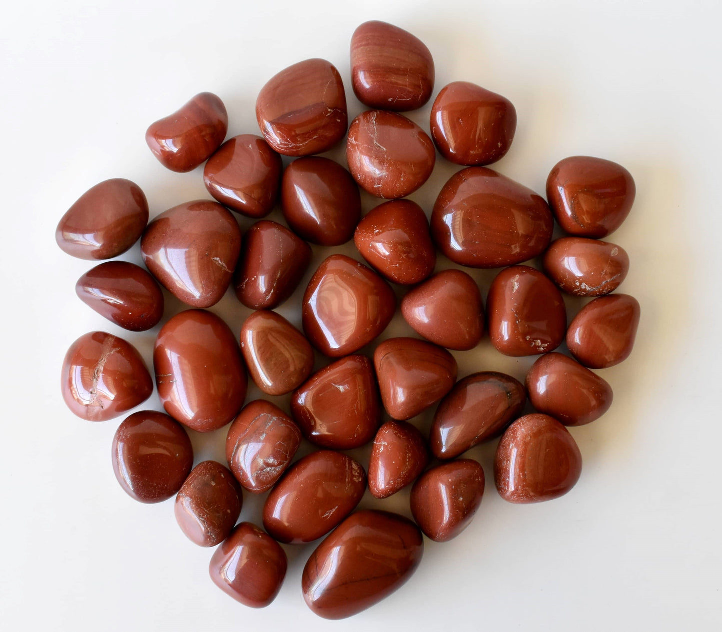 1Kg Red Jasper Tumbled Stones